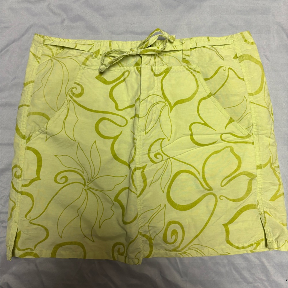 Green Drawstring Skort